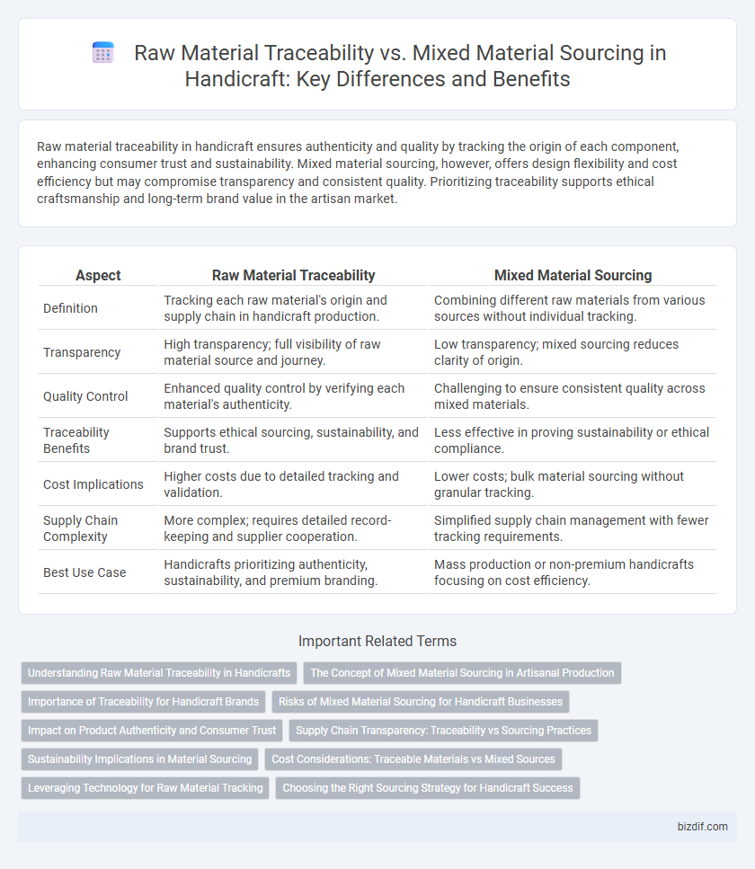 Raw Material Traceability vs. Mixed Material Sourcing in Handicraft: Key Differences and Benefits