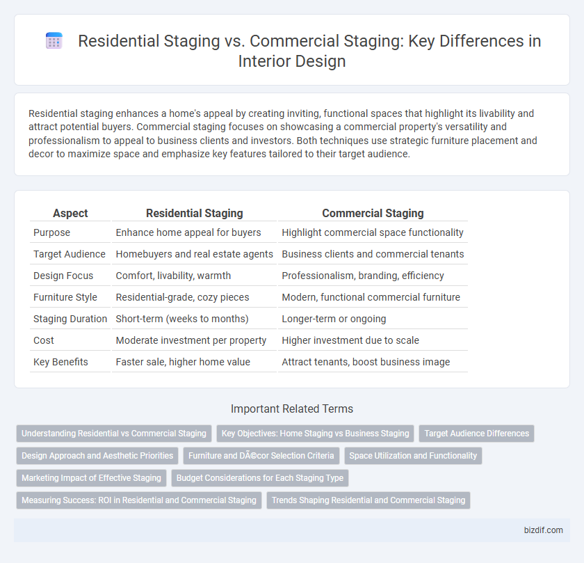 Residential Staging vs. Commercial Staging: Key Differences in Interior Design