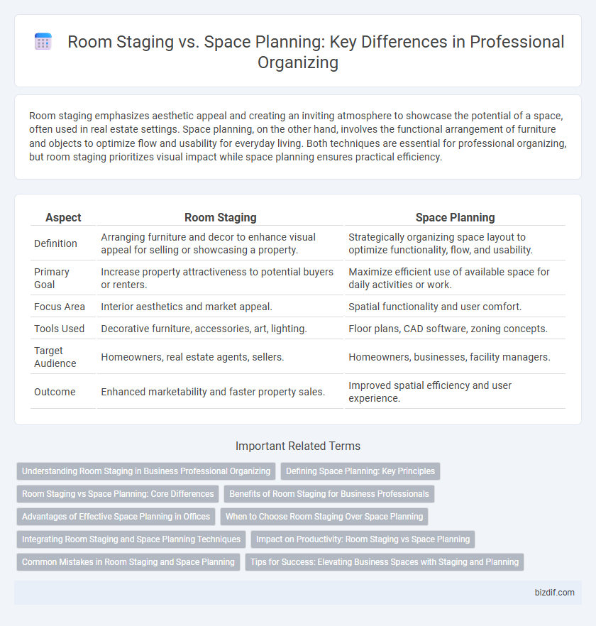 Room Staging vs. Space Planning: Key Differences in Professional Organizing