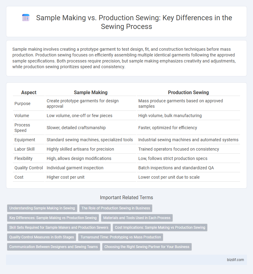 Sample Making vs. Production Sewing: Key Differences in the Sewing Process
