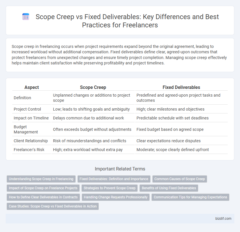 Scope Creep vs Fixed Deliverables: Key Differences and Best Practices for Freelancers