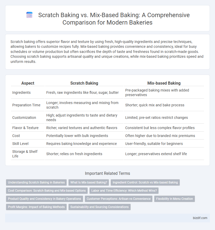 Scratch Baking vs. Mix-Based Baking: A Comprehensive Comparison for Modern Bakeries