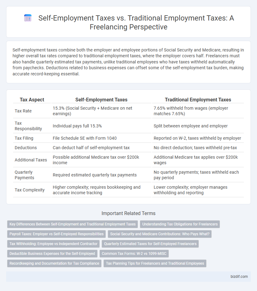 Self-Employment Taxes vs. Traditional Employment Taxes: A Freelancing Perspective