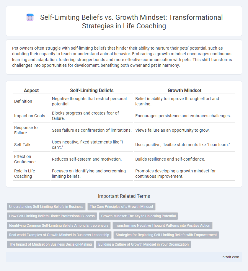 Self-Limiting Beliefs vs. Growth Mindset: Transformational Strategies in Life Coaching
