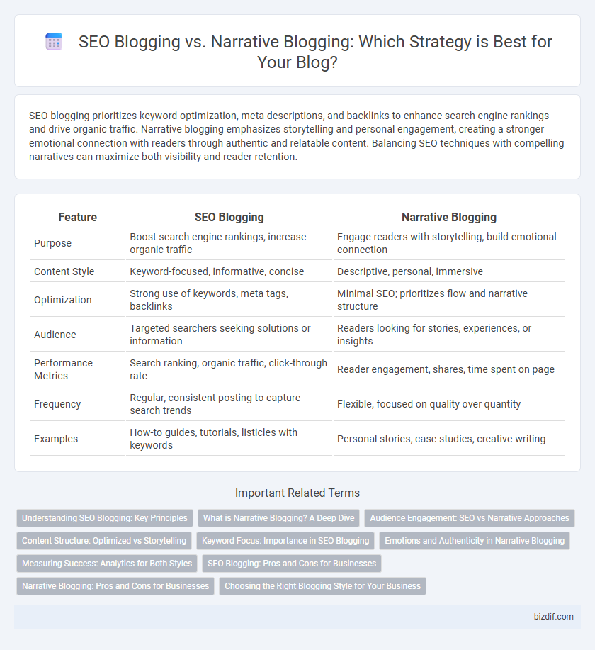 SEO Blogging vs. Narrative Blogging: Which Strategy is Best for Your Blog?