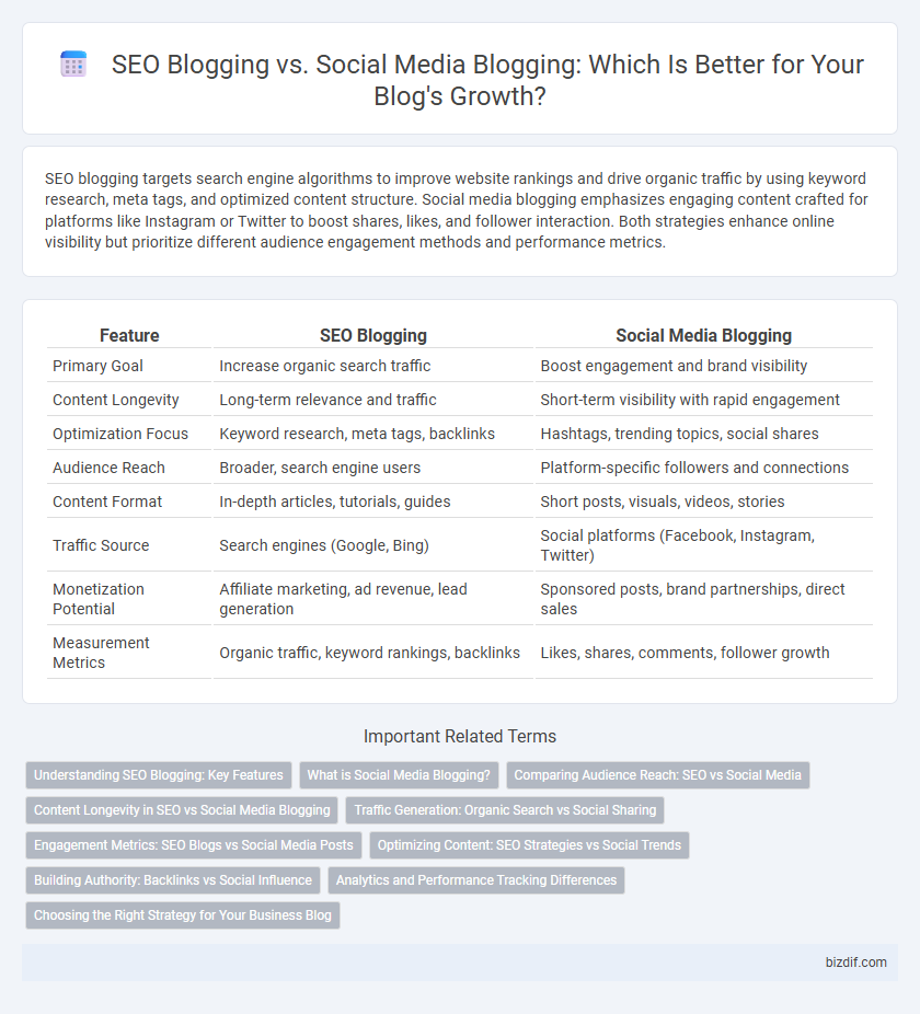 SEO Blogging vs. Social Media Blogging: Which Is Better for Your Blog's Growth?