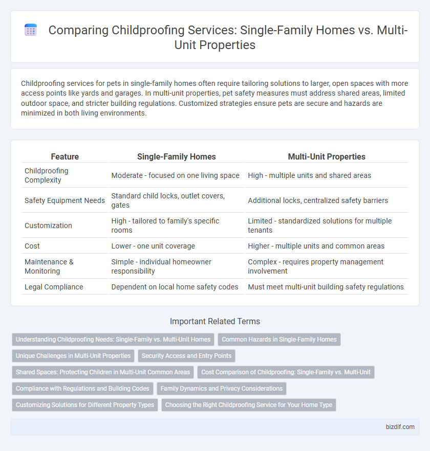Comparing Childproofing Services: Single-Family Homes vs. Multi-Unit Properties