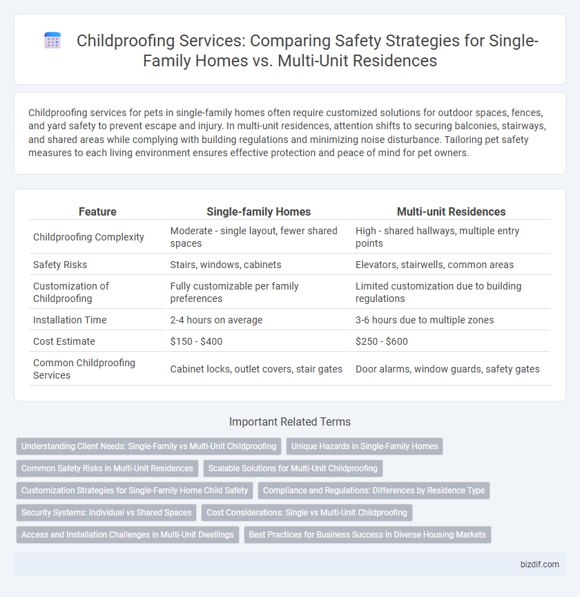 Childproofing Services: Comparing Safety Strategies for Single-Family Homes vs. Multi-Unit Residences