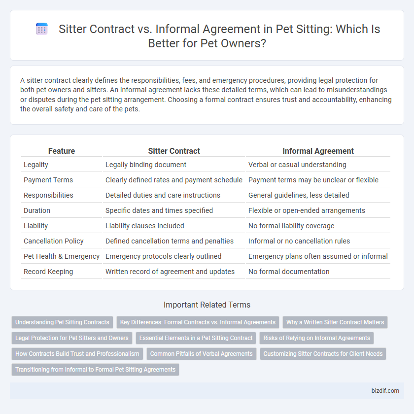 Sitter Contract vs. Informal Agreement in Pet Sitting: Which Is Better for Pet Owners?
