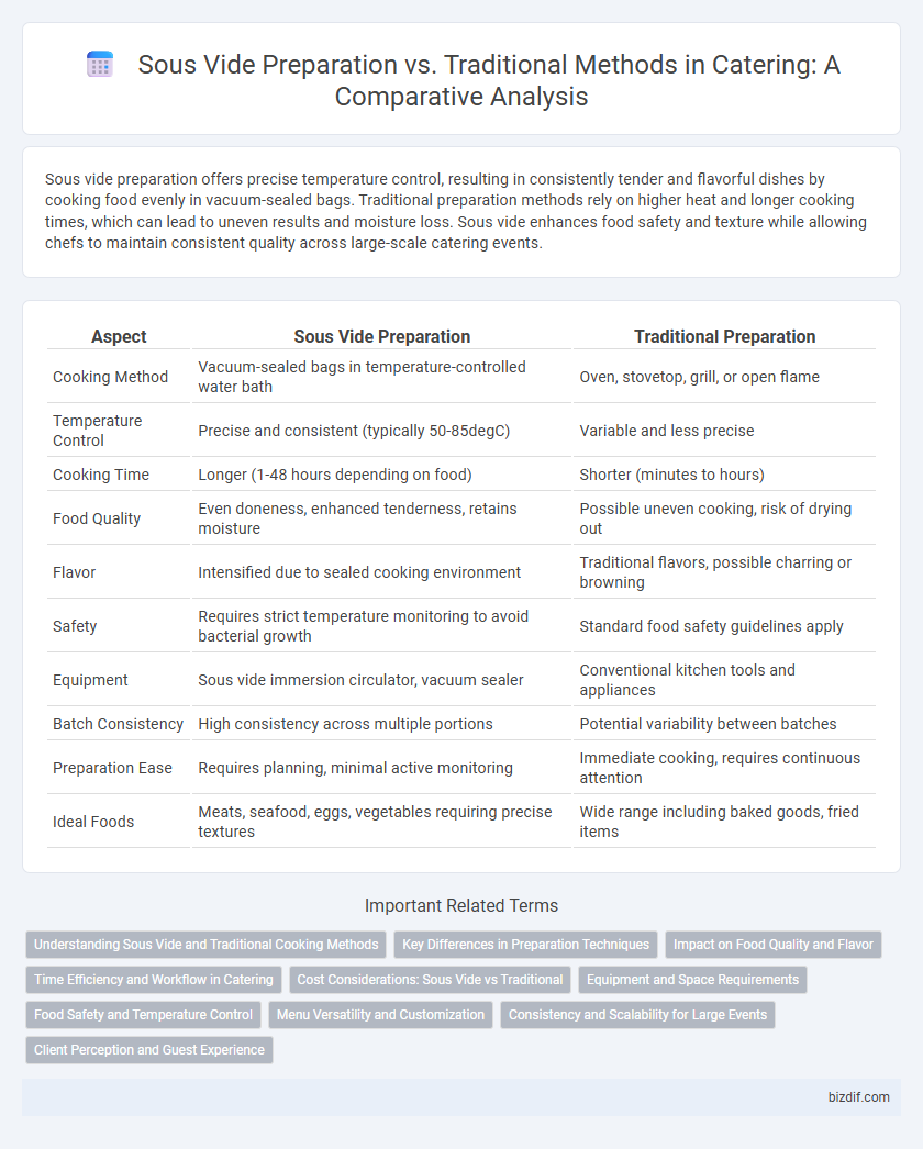 Sous Vide Preparation vs. Traditional Methods in Catering: A Comparative Analysis