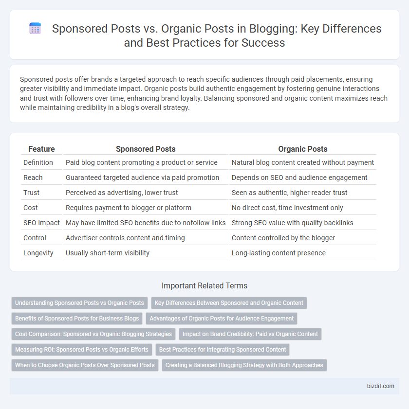 Sponsored Posts vs. Organic Posts in Blogging: Key Differences and Best Practices for Success