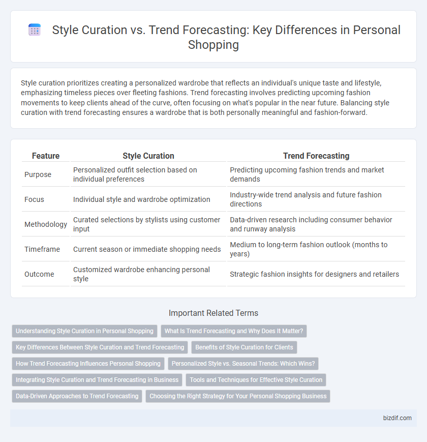 Style Curation vs. Trend Forecasting: Key Differences in Personal Shopping