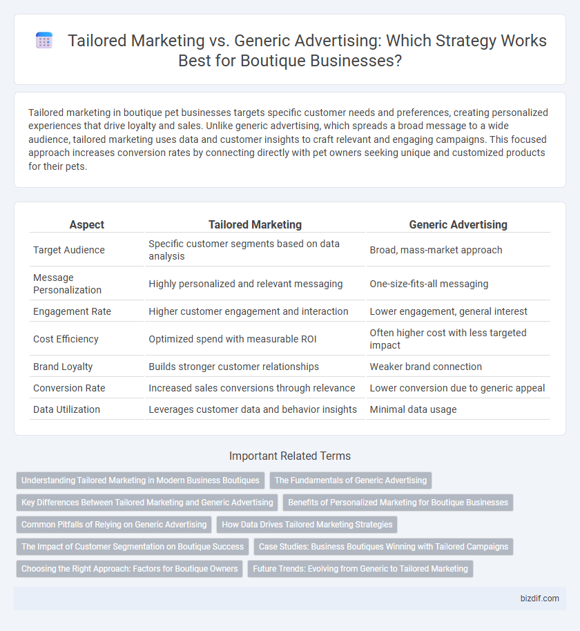 Tailored Marketing vs. Generic Advertising: Which Strategy Works Best for Boutique Businesses?