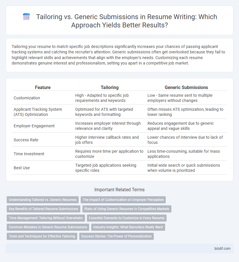 Tailoring vs. Generic Submissions in Resume Writing: Which Approach Yields Better Results?