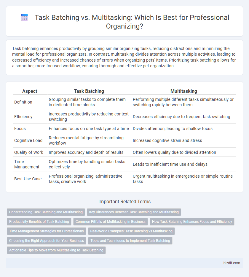 Task Batching vs. Multitasking: Which Is Best for Professional Organizing?