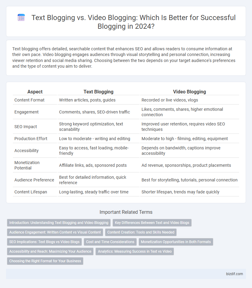 Text Blogging vs. Video Blogging: Which Is Better for Successful Blogging in 2024?