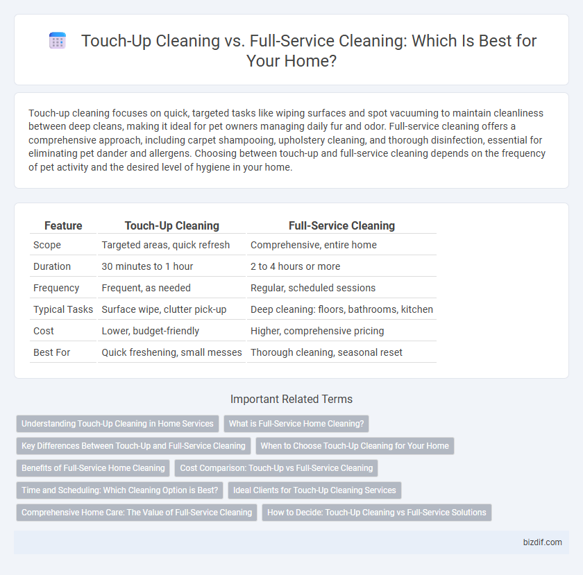 Touch-Up Cleaning vs. Full-Service Cleaning: Which Is Best for Your Home?