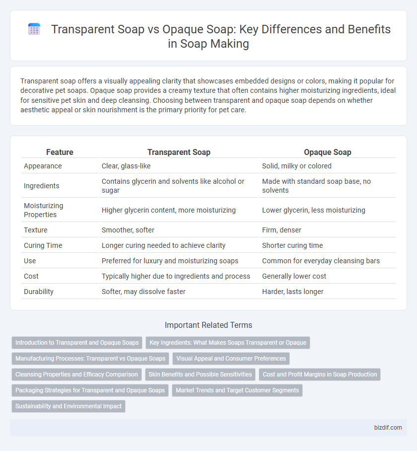 Transparent Soap vs Opaque Soap: Key Differences and Benefits in Soap Making