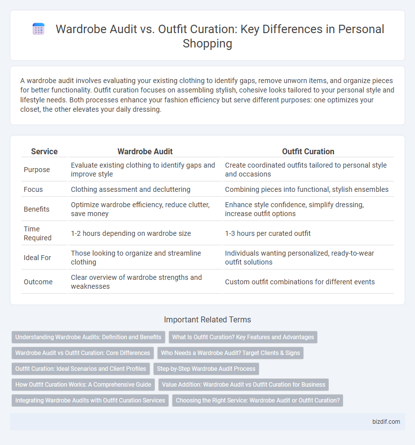 Wardrobe Audit vs. Outfit Curation: Key Differences in Personal Shopping