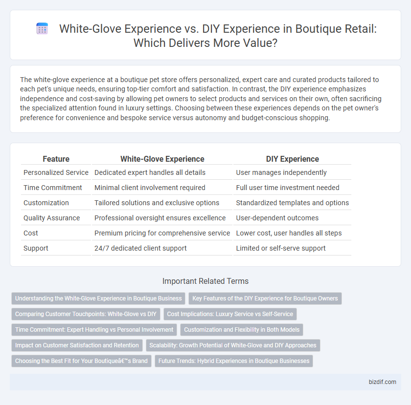 White-Glove Experience vs. DIY Experience in Boutique Retail: Which Delivers More Value?