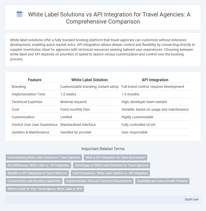 White Label Solutions vs API Integration for Travel Agencies: A Comprehensive Comparison