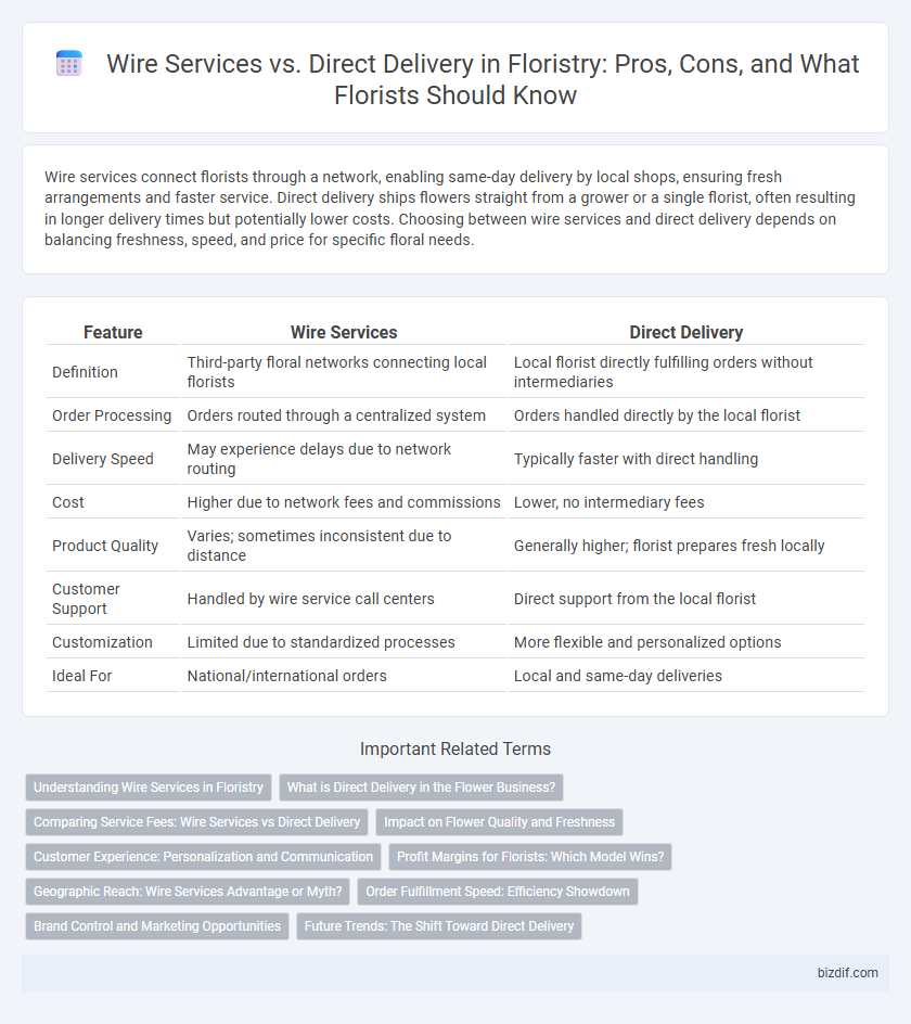 Wire Services vs. Direct Delivery in Floristry: Pros, Cons, and What Florists Should Know