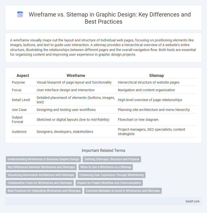Wireframe vs. Sitemap in Graphic Design: Key Differences and Best Practices