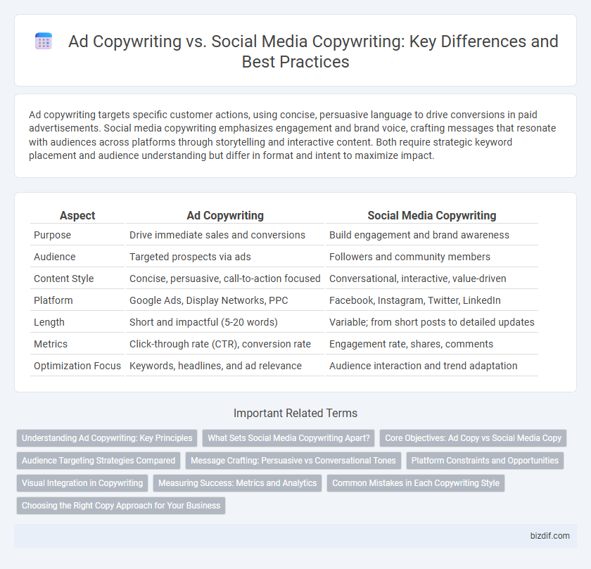 Ad Copywriting vs. Social Media Copywriting: Key Differences and Best Practices