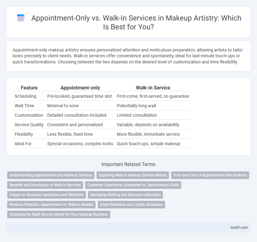 Appointment-Only vs. Walk-In Services in Makeup Artistry: Which Is Best for You?
