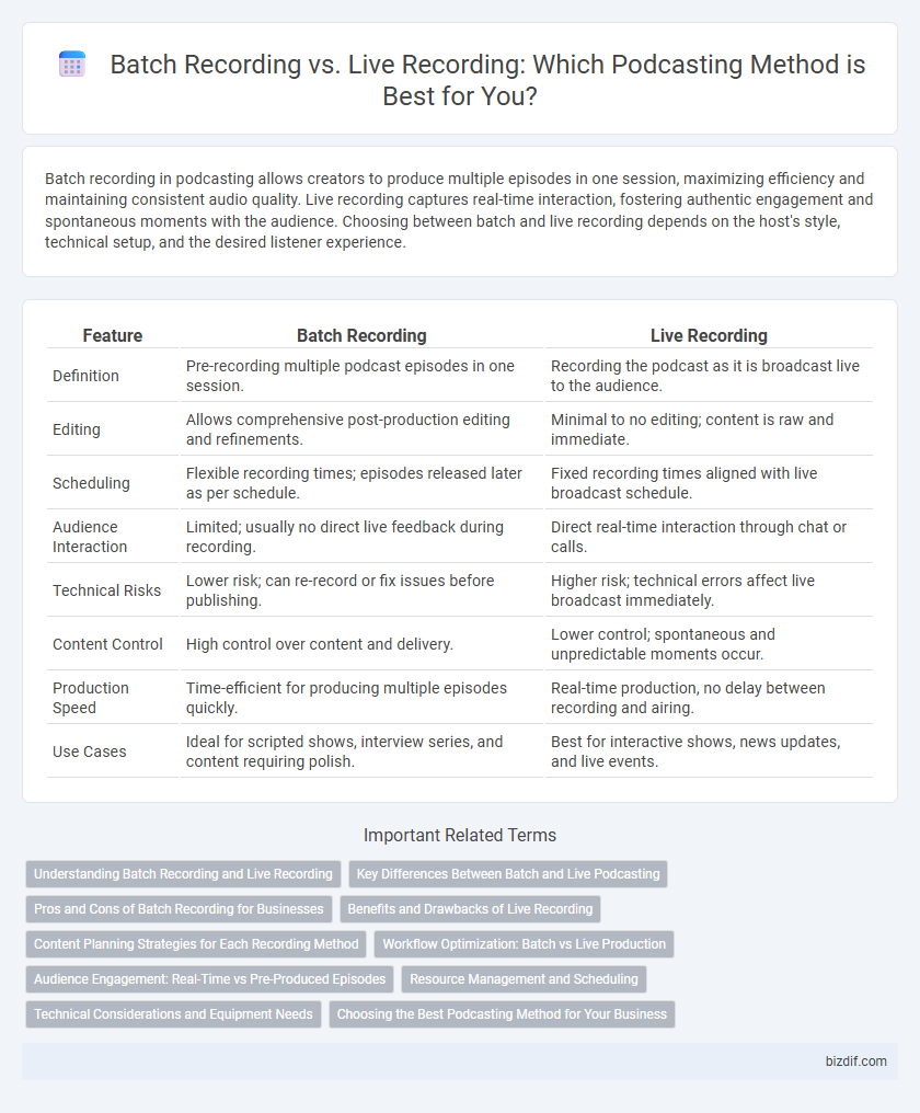 Batch Recording vs. Live Recording: Which Podcasting Method is Best for You?