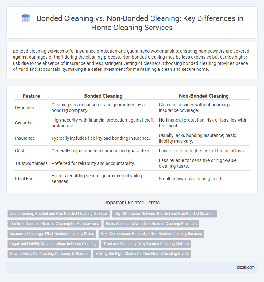 Bonded Cleaning vs. Non-Bonded Cleaning: Key Differences in Home Cleaning Services