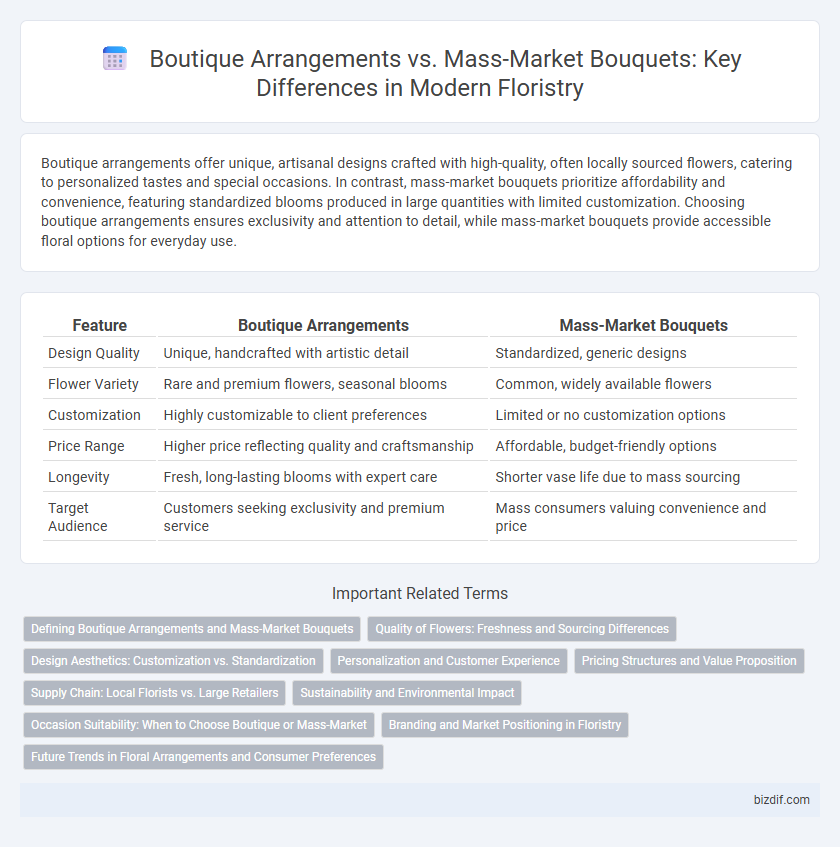 Boutique Arrangements vs. Mass-Market Bouquets: Key Differences in Modern Floristry