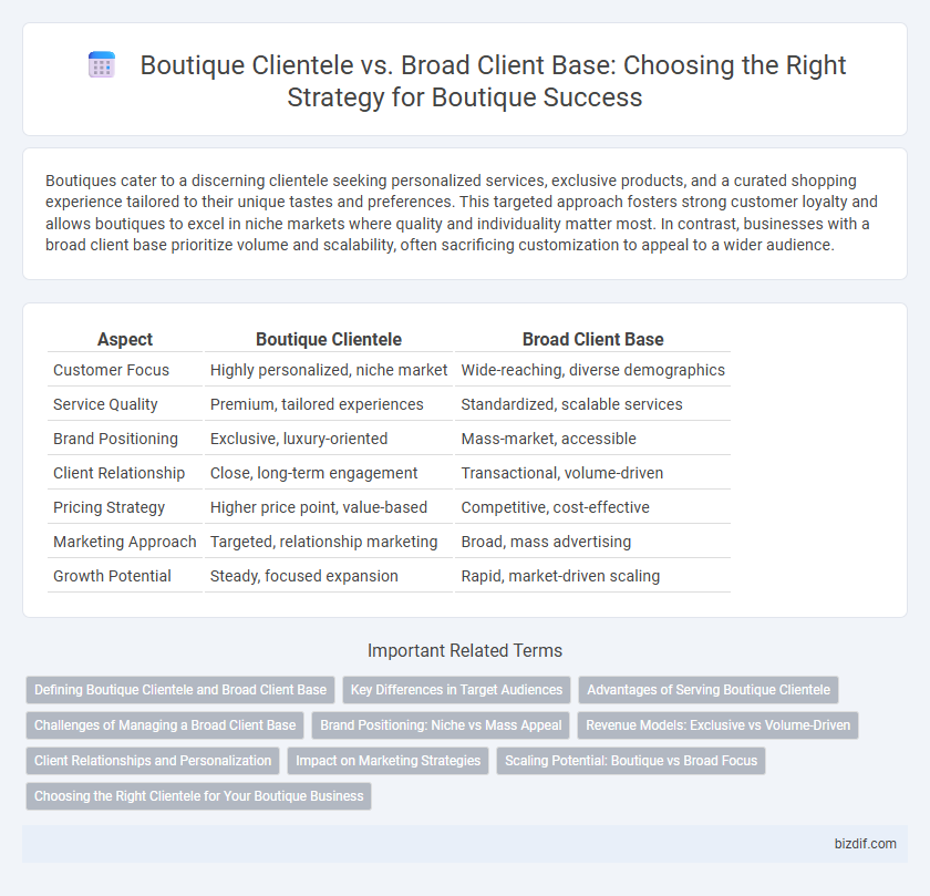 Boutique Clientele vs. Broad Client Base: Choosing the Right Strategy for Boutique Success