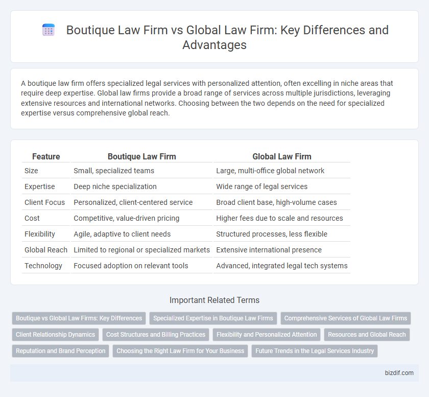 Boutique Law Firm vs Global Law Firm: Key Differences and Advantages