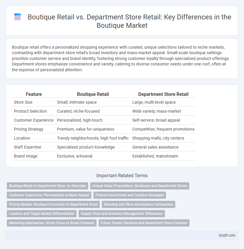 Boutique Retail vs. Department Store Retail: Key Differences in the Boutique Market