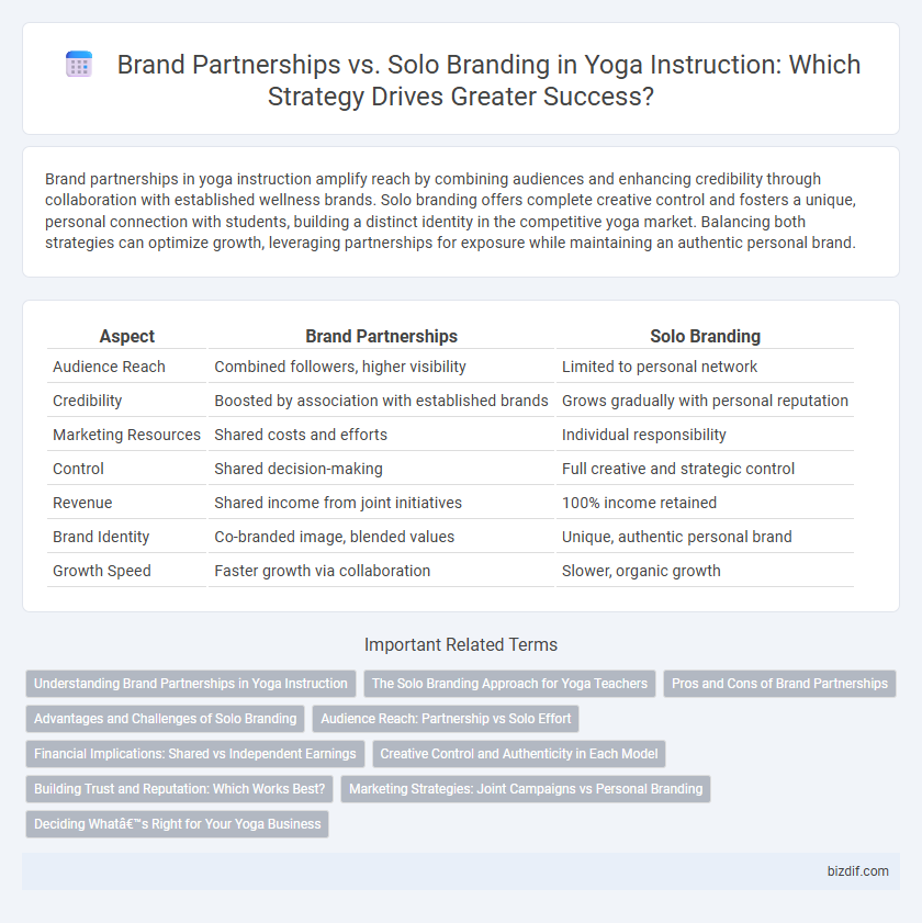 Brand Partnerships vs. Solo Branding in Yoga Instruction: Which Strategy Drives Greater Success?