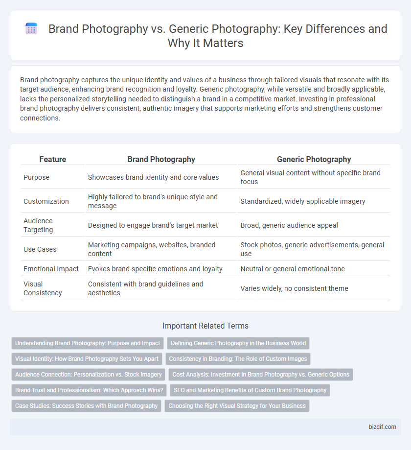 Brand Photography vs. Generic Photography: Key Differences and Why It Matters