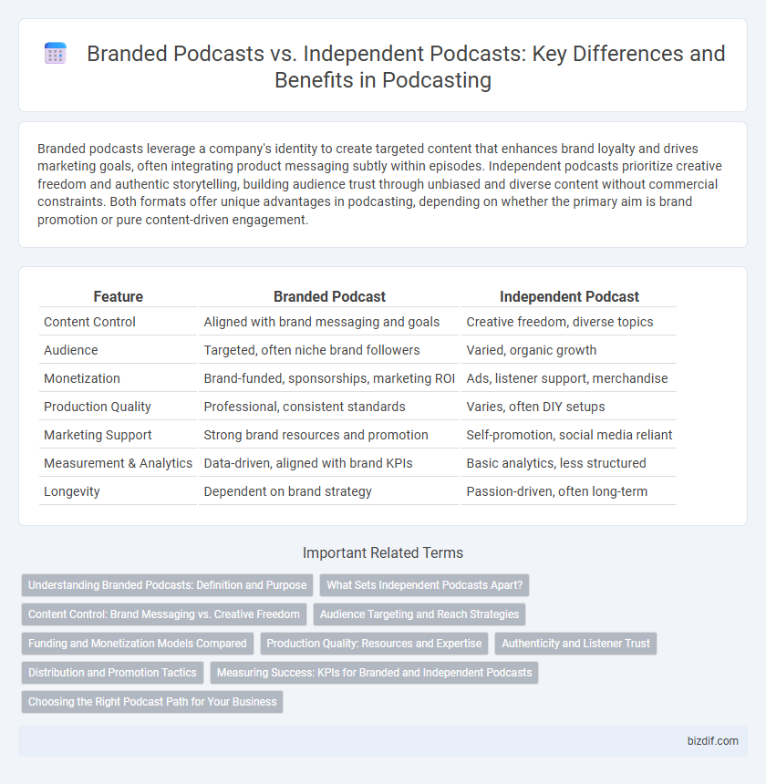 Branded Podcasts vs. Independent Podcasts: Key Differences and Benefits in Podcasting
