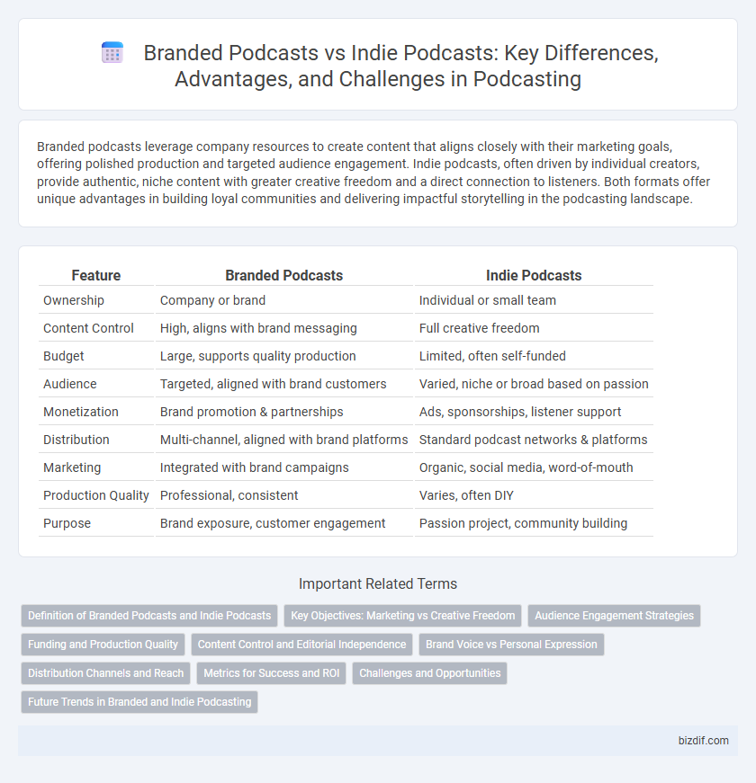 Branded Podcasts vs Indie Podcasts: Key Differences, Advantages, and Challenges in Podcasting