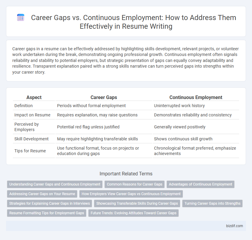 Career Gaps vs. Continuous Employment: How to Address Them Effectively in Resume Writing