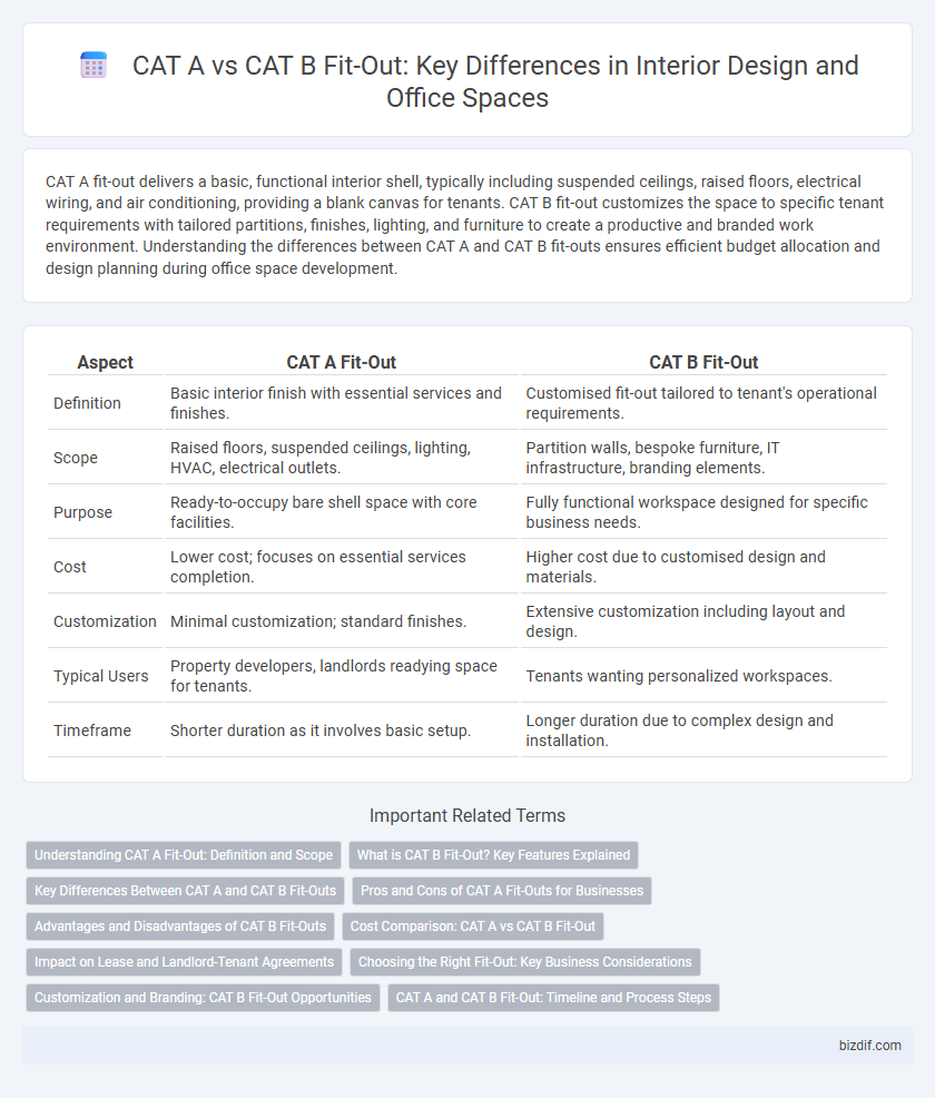 CAT A vs CAT B Fit-Out: Key Differences in Interior Design and Office Spaces