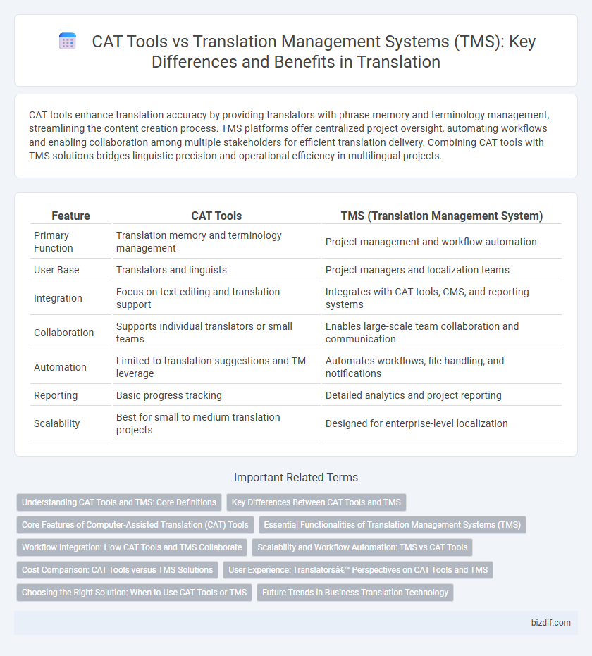CAT Tools vs Translation Management Systems (TMS): Key Differences and Benefits in Translation