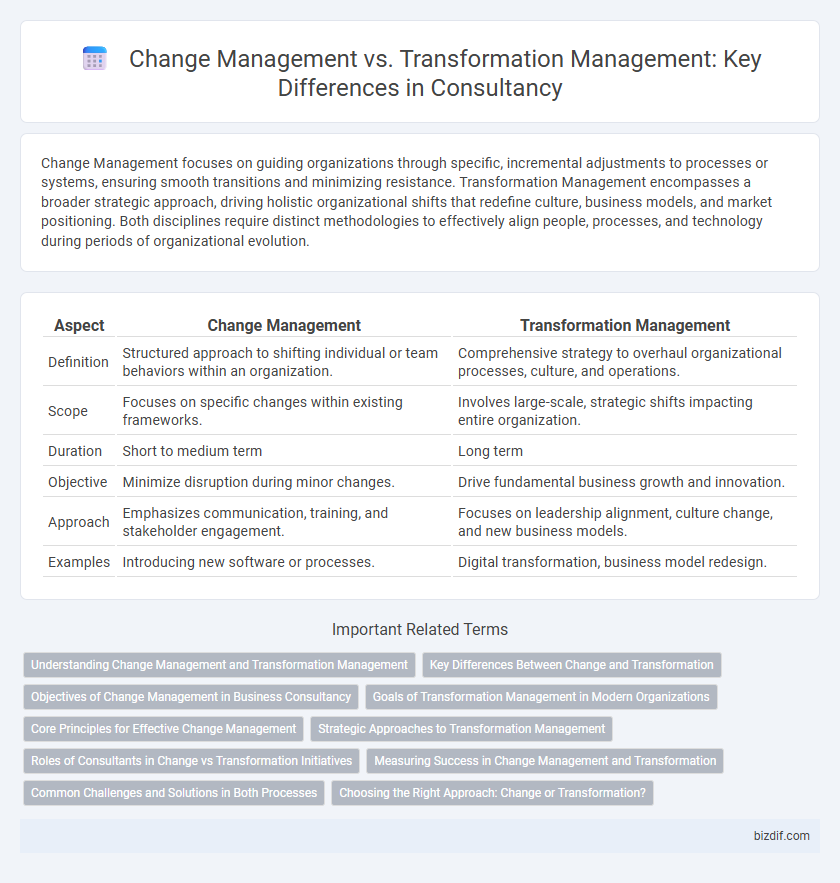 Change Management vs. Transformation Management: Key Differences in Consultancy