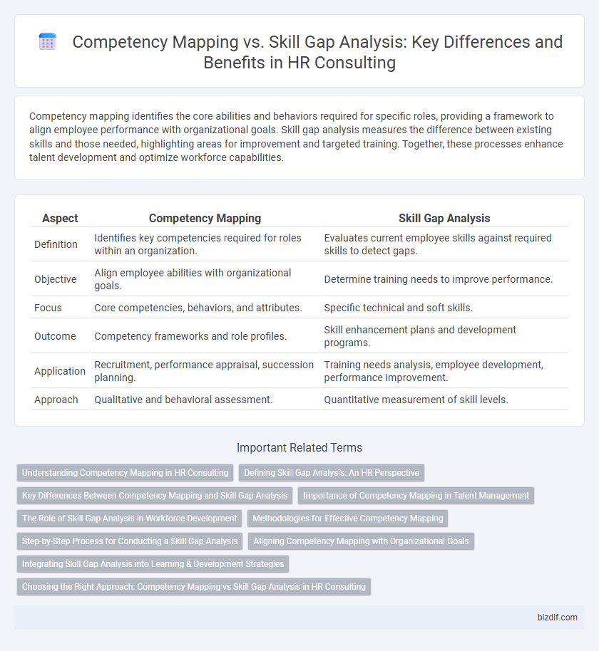 Competency Mapping vs. Skill Gap Analysis: Key Differences and Benefits in HR Consulting