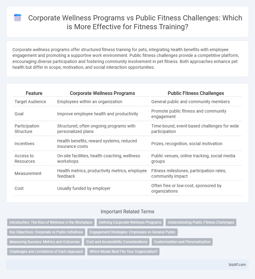 Corporate Wellness Programs vs Public Fitness Challenges: Which is More Effective for Fitness Training?