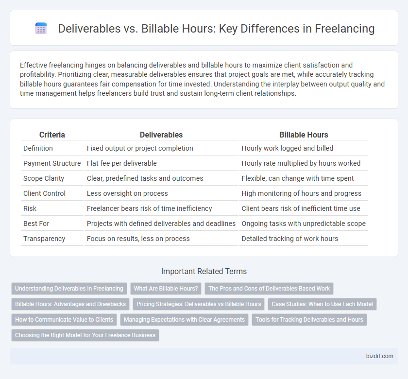 Deliverables vs. Billable Hours: Key Differences in Freelancing