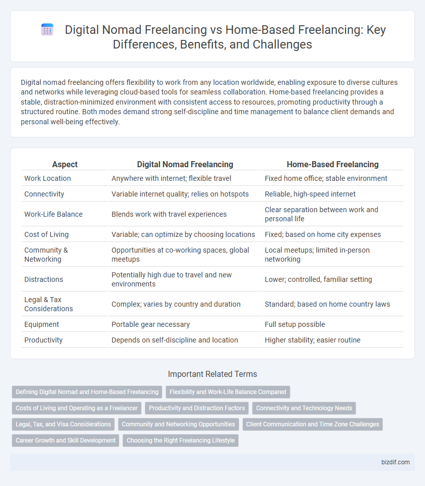 Digital Nomad Freelancing vs Home-Based Freelancing: Key Differences, Benefits, and Challenges