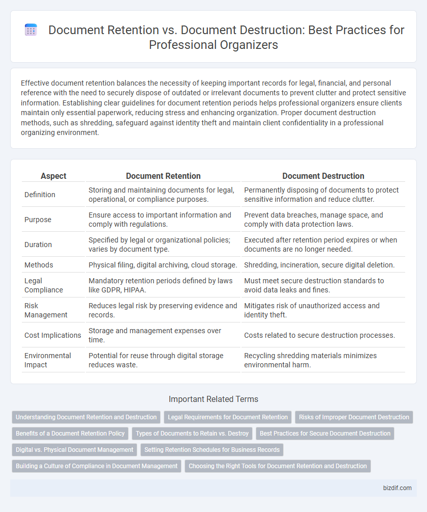 Document Retention vs. Document Destruction: Best Practices for Professional Organizers