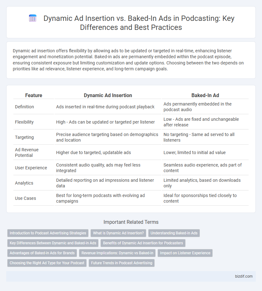 Dynamic Ad Insertion vs. Baked-In Ads in Podcasting: Key Differences and Best Practices