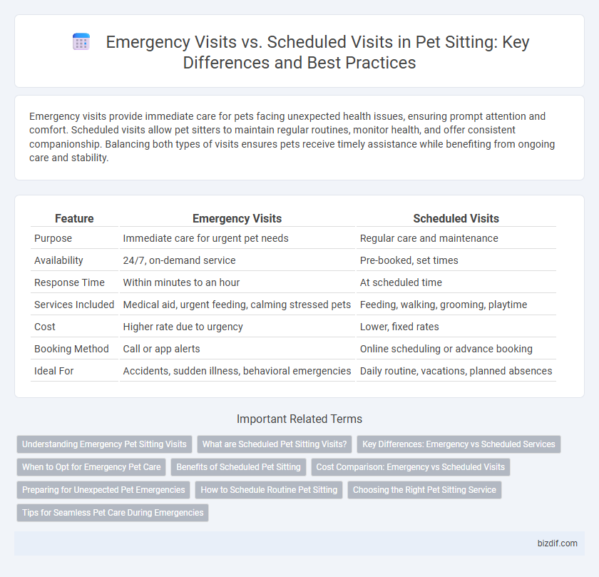Emergency Visits vs. Scheduled Visits in Pet Sitting: Key Differences and Best Practices